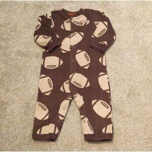 12M VGUC Carter's Brown Fleece Football Romper